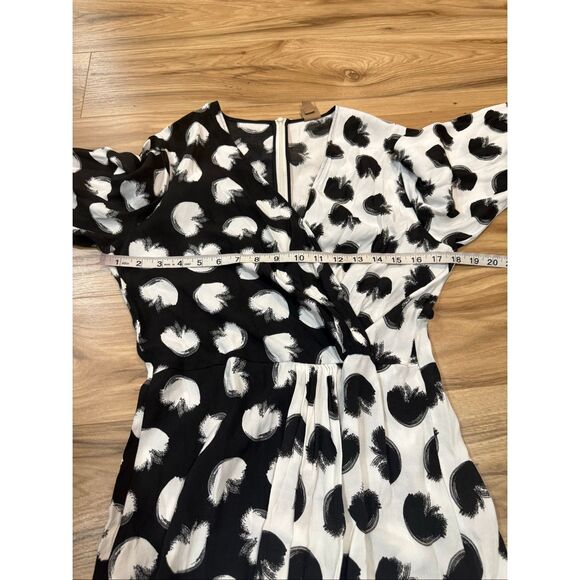 BOSS Danotta Reverse Print Dress in black and white size 6 - Picture 8 of 10